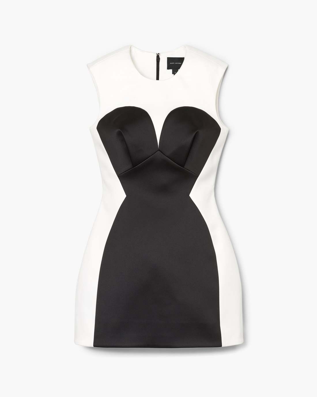 Marc Jacobs Great Value - Seamed Up Satin Dress Black/White
