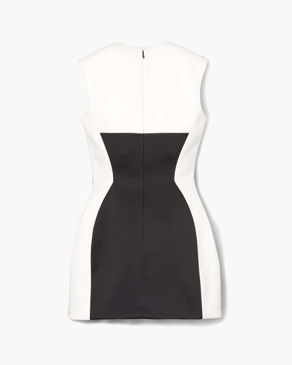 Marc Jacobs Great Value - Seamed Up Satin Dress Black/White