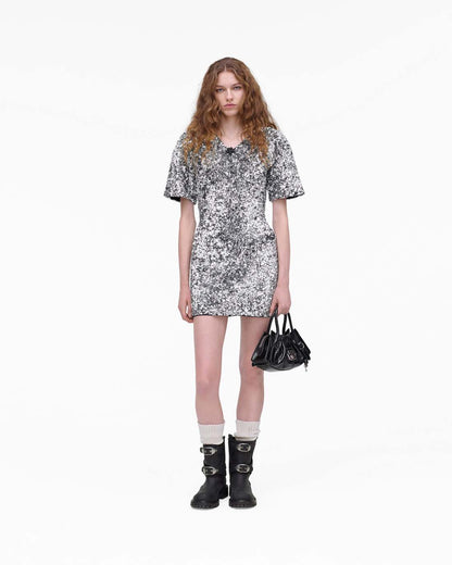 Marc Jacobs Latest - Sequin V-Neck Knit Dress Silver