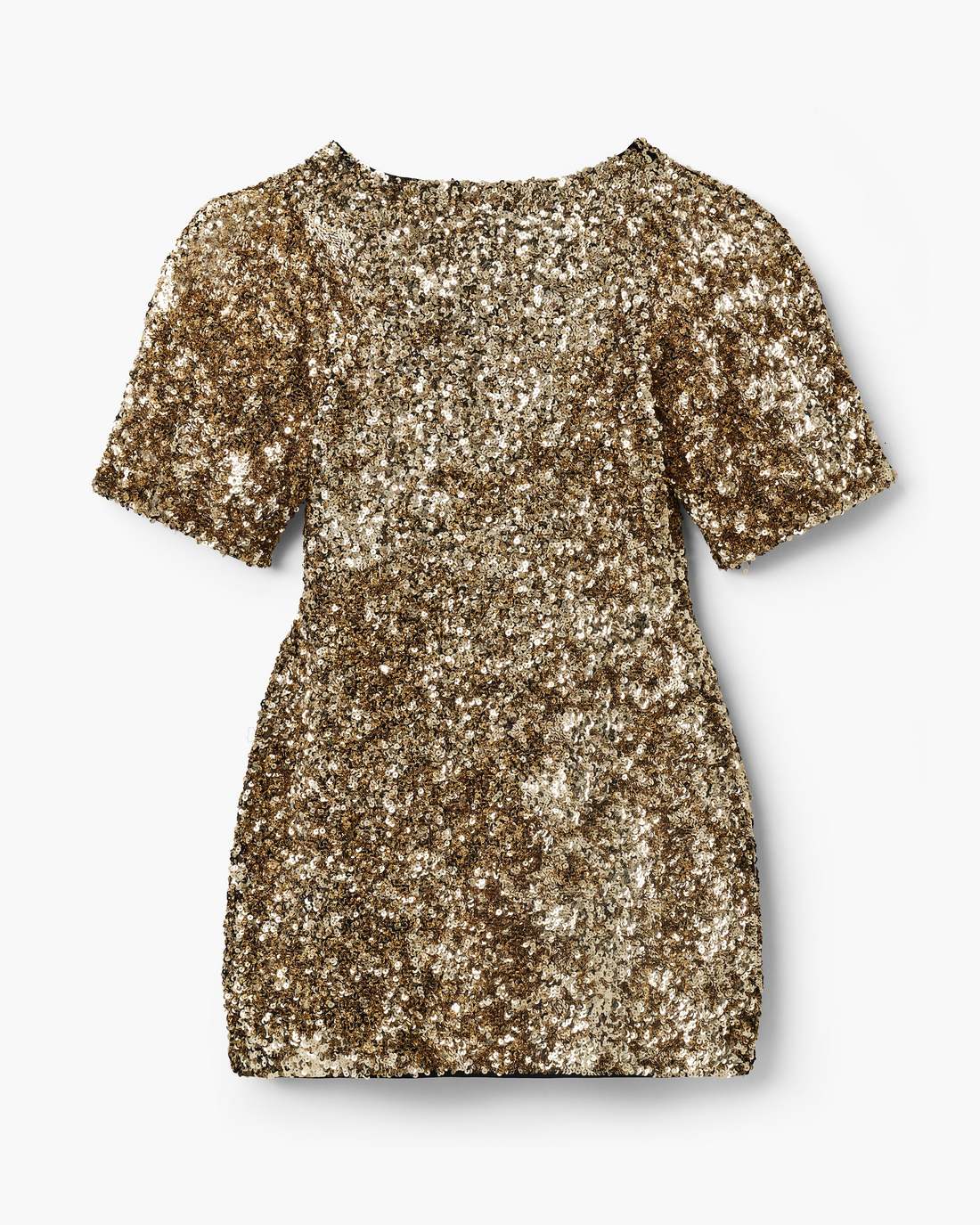 Marc Jacobs Recommended - Sequin V-Neck Knit Dress Gold