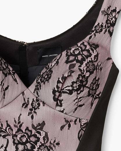 Marc Jacobs Premium - Sculpted Lace Shadow Dress Black Multi