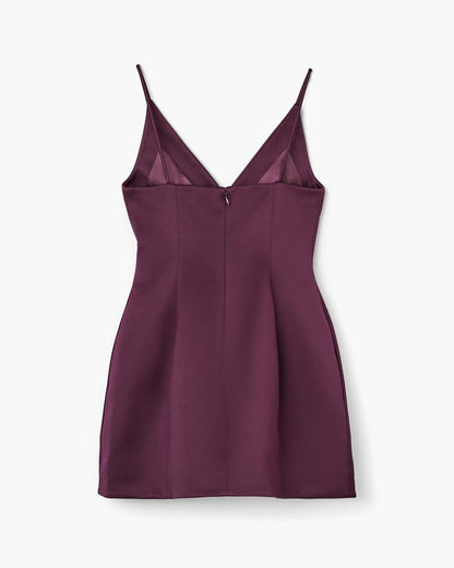 Marc Jacobs Premium - Satin Bow Dress Dark Plum
