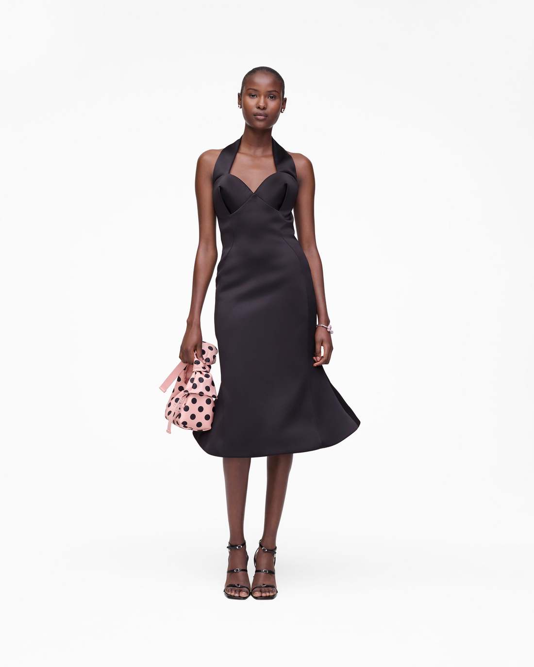Marc Jacobs Great Value - Sculpted Satin Halter Dress Black