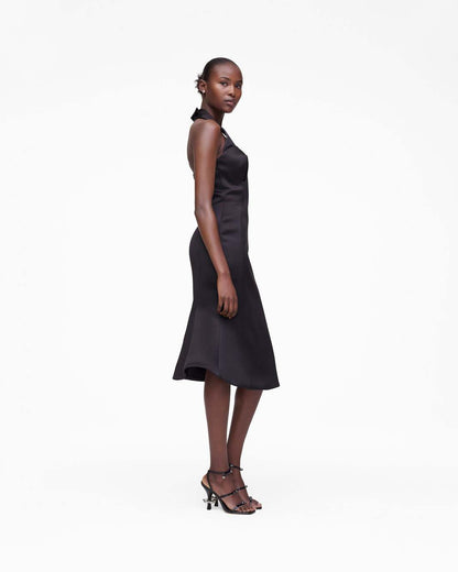 Marc Jacobs Great Value - Sculpted Satin Halter Dress Black