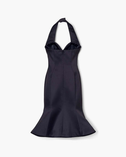 Marc Jacobs Great Value - Sculpted Satin Halter Dress Black