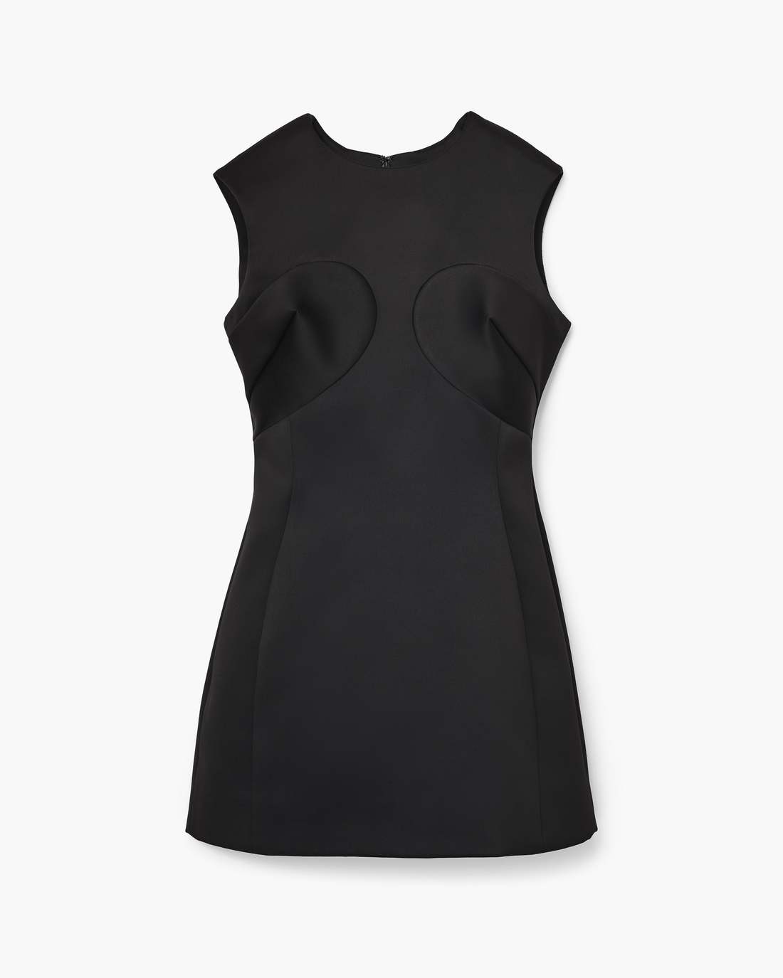 Marc Jacobs Trusted - Seamed Up Satin Dress Black