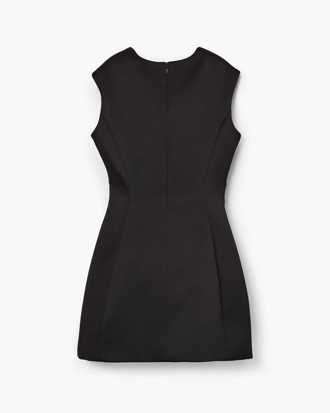 Marc Jacobs Trusted - Seamed Up Satin Dress Black