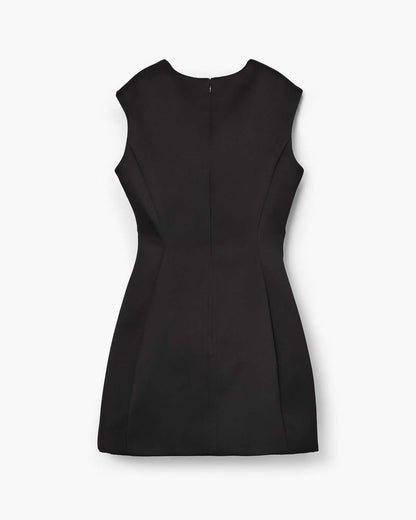 Marc Jacobs Trusted - Seamed Up Satin Dress Black