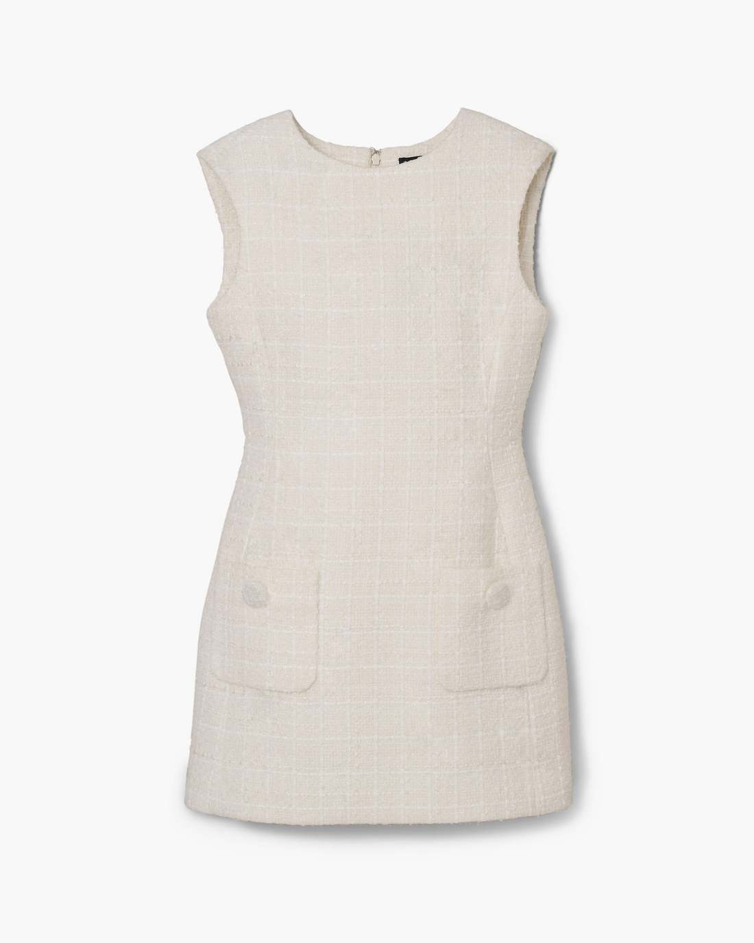 Marc Jacobs Discount - Sculptural Tweed Dress Ivory