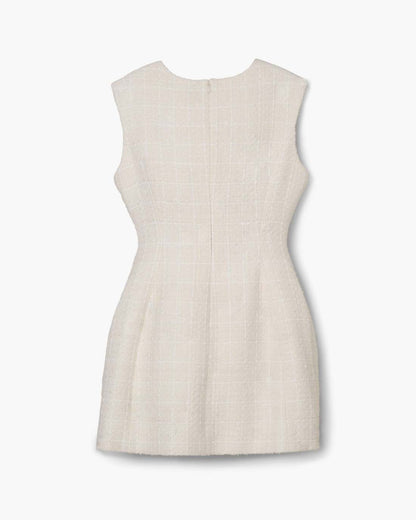Marc Jacobs Discount - Sculptural Tweed Dress Ivory
