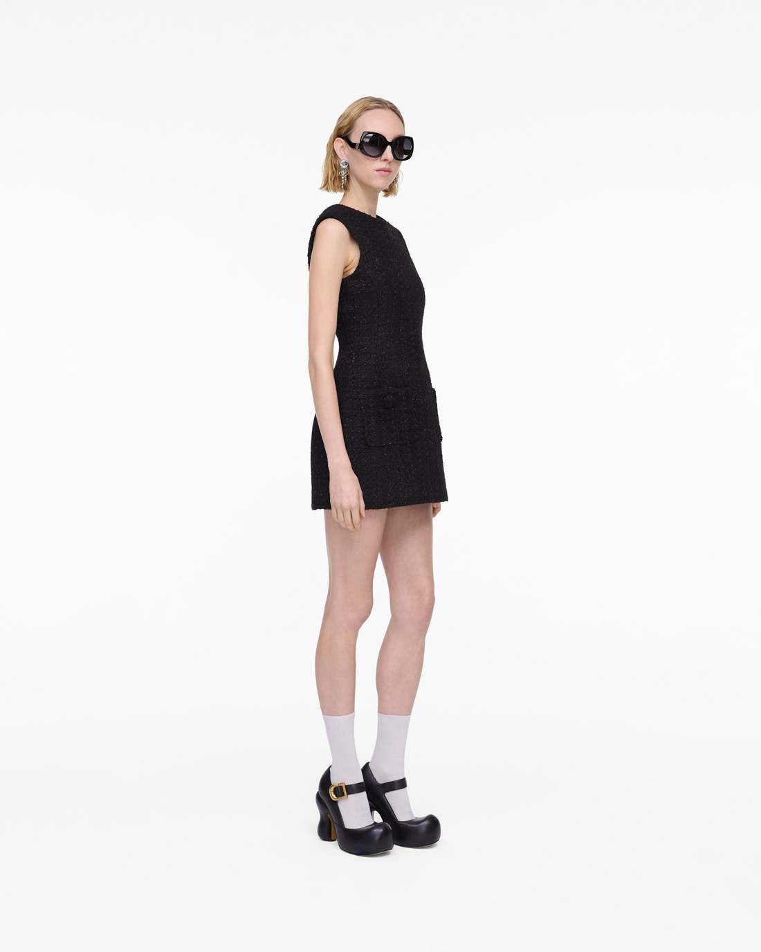 Marc Jacobs Deals - Sculptural Tweed Dress Black