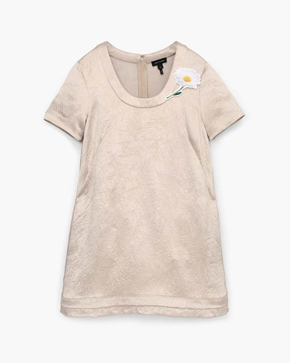 Marc Jacobs Popular - Crushed Satin Dress Champagne