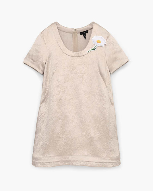 Marc Jacobs Popular - Crushed Satin Dress Champagne