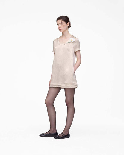 Marc Jacobs Popular - Crushed Satin Dress Champagne