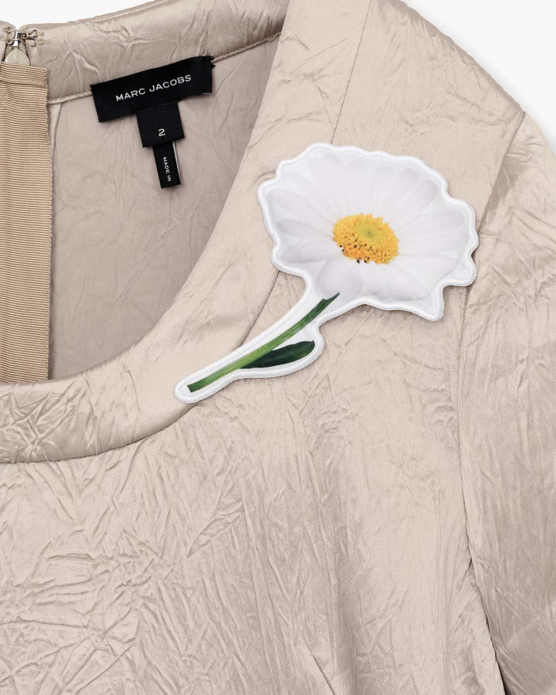 Marc Jacobs Popular - Crushed Satin Dress Champagne