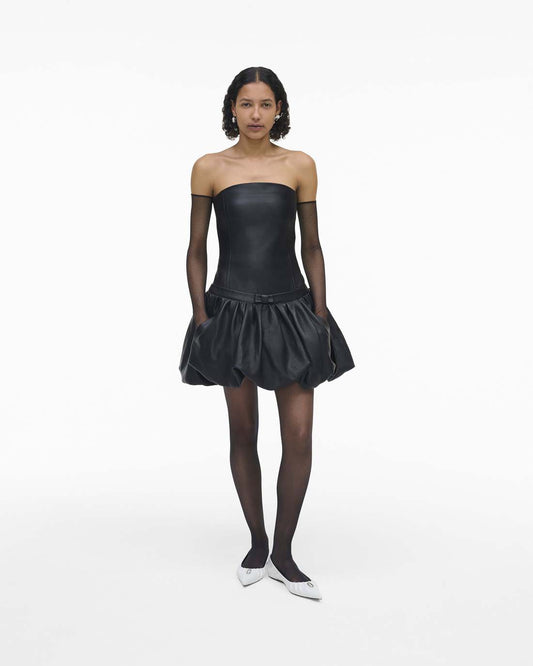 Marc Jacobs Great Value - The Leather Bubble Dress Black