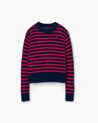 Marc Jacobs Exclusive - Joy Striped Crewneck Navy/Red