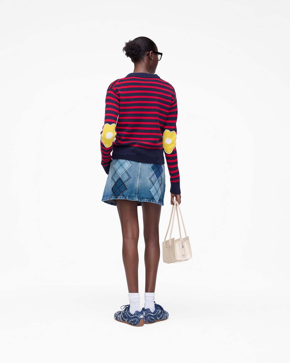 Marc Jacobs Exclusive - Joy Striped Crewneck Navy/Red
