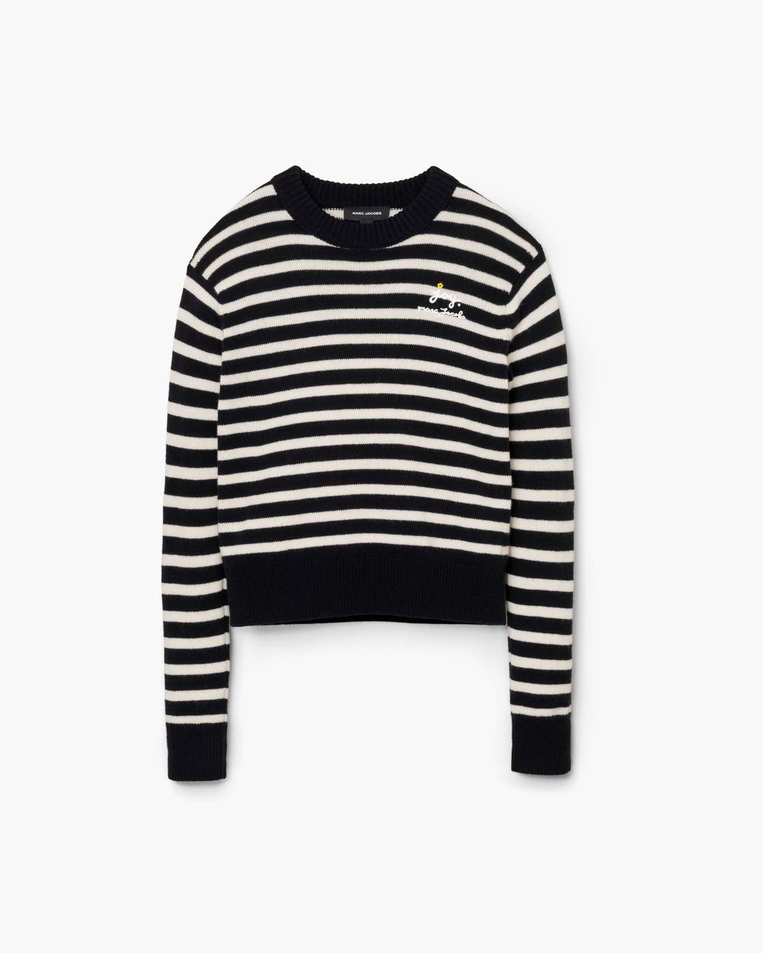 Marc Jacobs Discount - Joy Striped Crewneck Black/White
