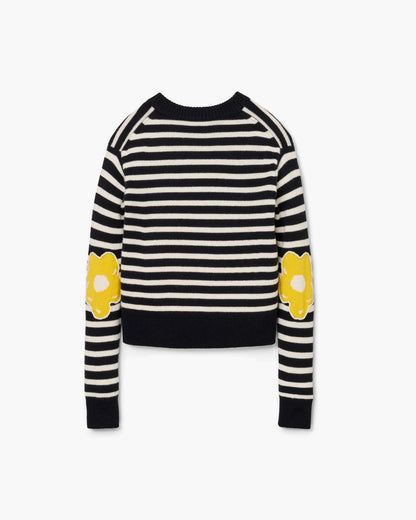 Marc Jacobs Discount - Joy Striped Crewneck Black/White