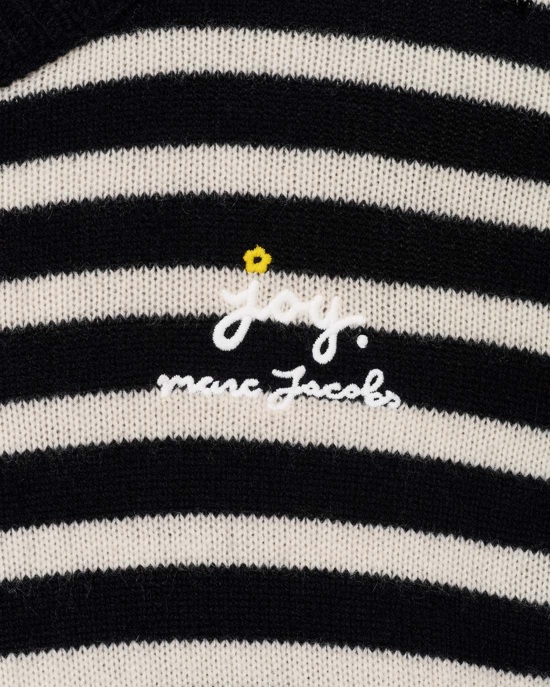 Marc Jacobs Discount - Joy Striped Crewneck Black/White