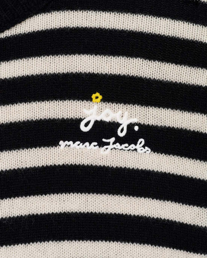 Marc Jacobs Discount - Joy Striped Crewneck Black/White