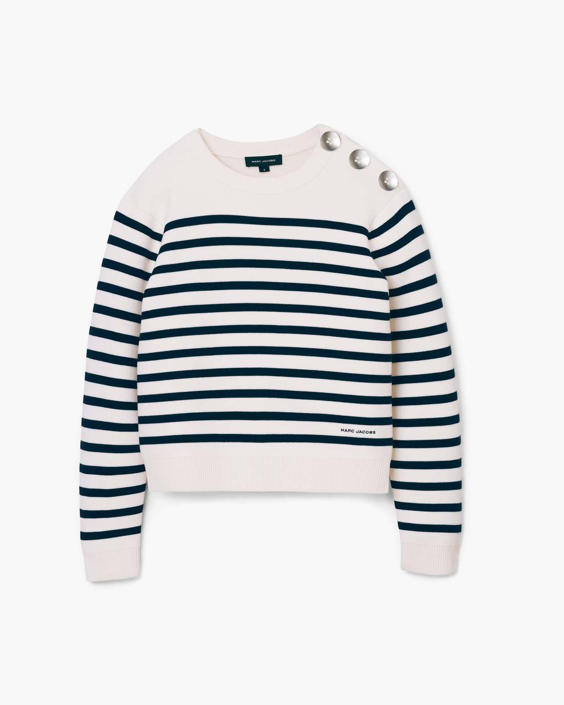 Marc Jacobs Quality - Breton Stripe Crewneck White/Navy