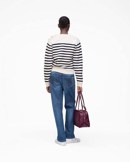 Marc Jacobs Quality - Breton Stripe Crewneck White/Navy