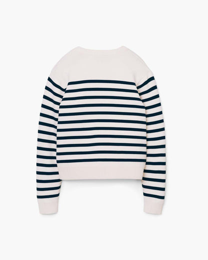 Marc Jacobs Quality - Breton Stripe Crewneck White/Navy