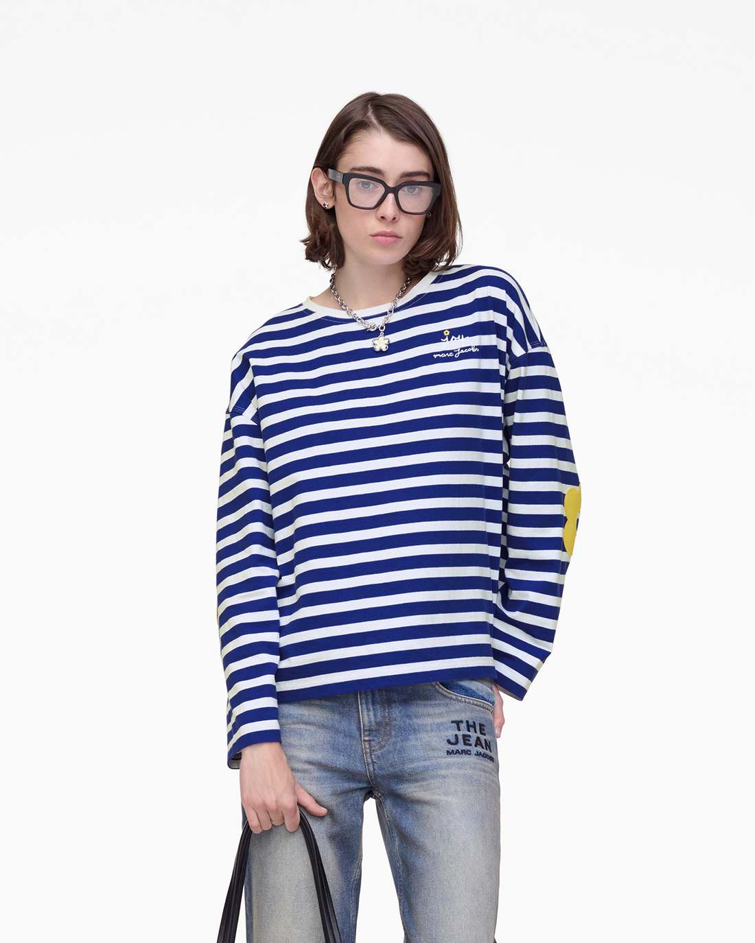 Marc Jacobs Trending - Daisy Striped Longsleeve Pansy/White