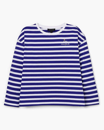 Marc Jacobs Trending - Daisy Striped Longsleeve Pansy/White