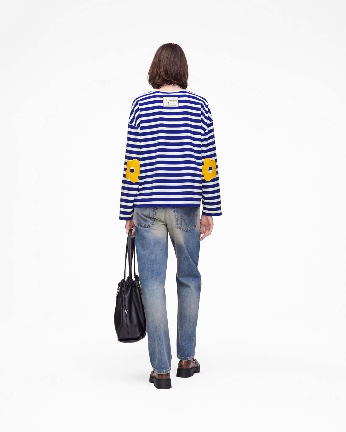 Marc Jacobs Trending - Daisy Striped Longsleeve Pansy/White