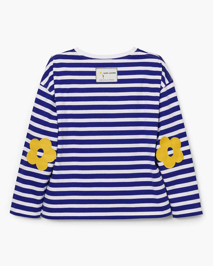 Marc Jacobs Trending - Daisy Striped Longsleeve Pansy/White