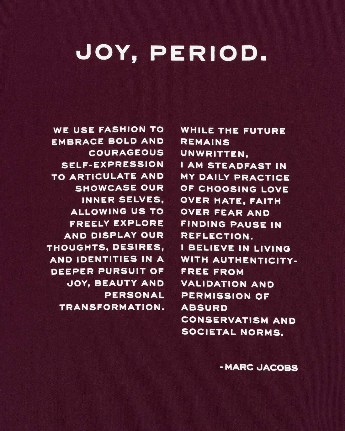 Marc Jacobs Essential - Joy. Slim Tee Dark Plum