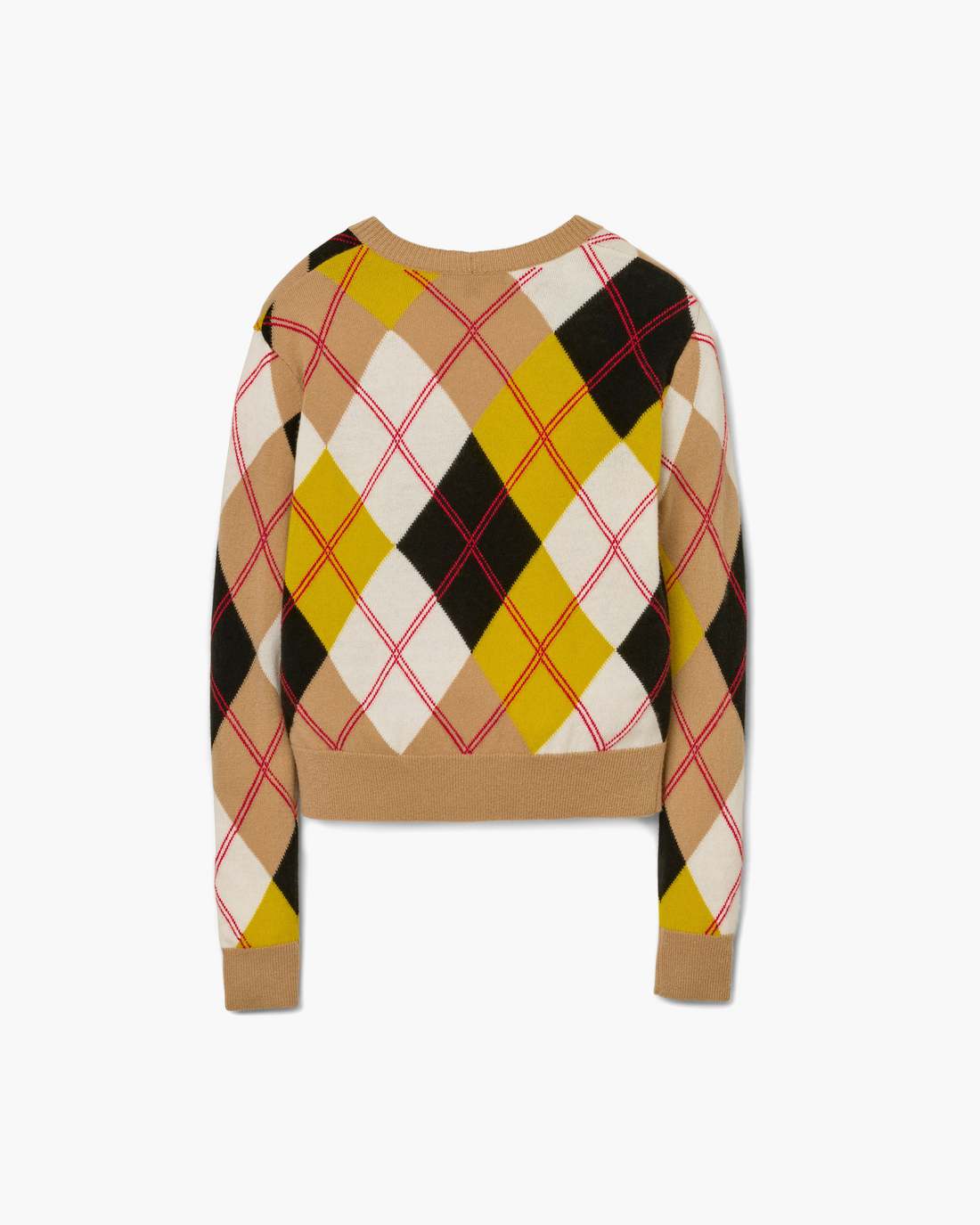 Marc Jacobs Popular - Preppy Daisy Argyle Crewneck Joy Yellow Multi