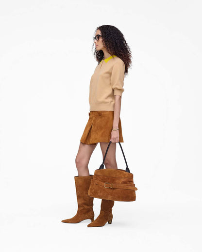 Marc Jacobs Everyday - Trompe L'Oeil Knit Polo Camel