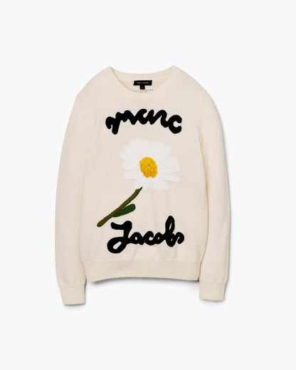 Marc Jacobs Featured - Marc Is Joy Jacquard Crewneck Ivory
