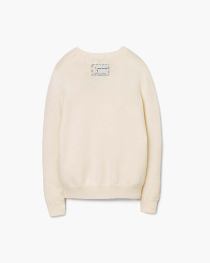 Marc Jacobs Featured - Marc Is Joy Jacquard Crewneck Ivory