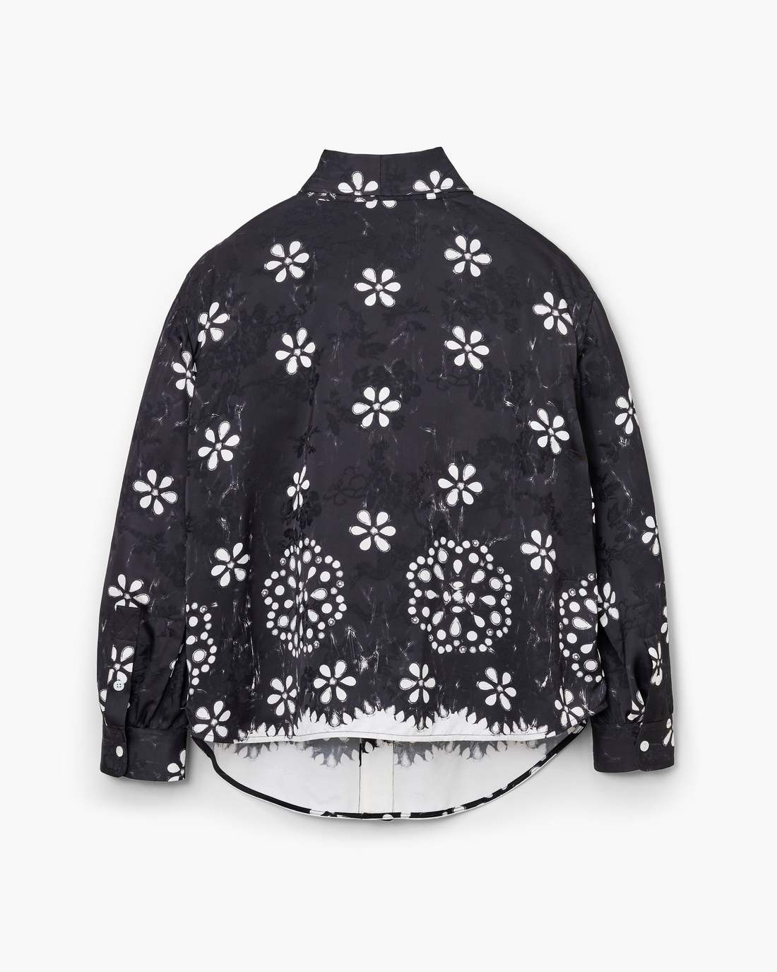 Marc Jacobs Deals - Trompe L'Oeil Eyelet Bow Blouse Black/White