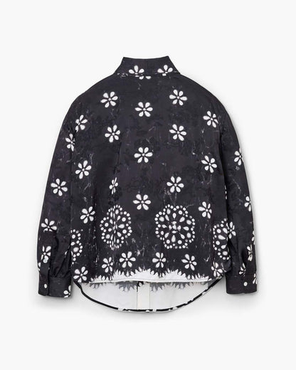 Marc Jacobs Deals - Trompe L'Oeil Eyelet Bow Blouse Black/White