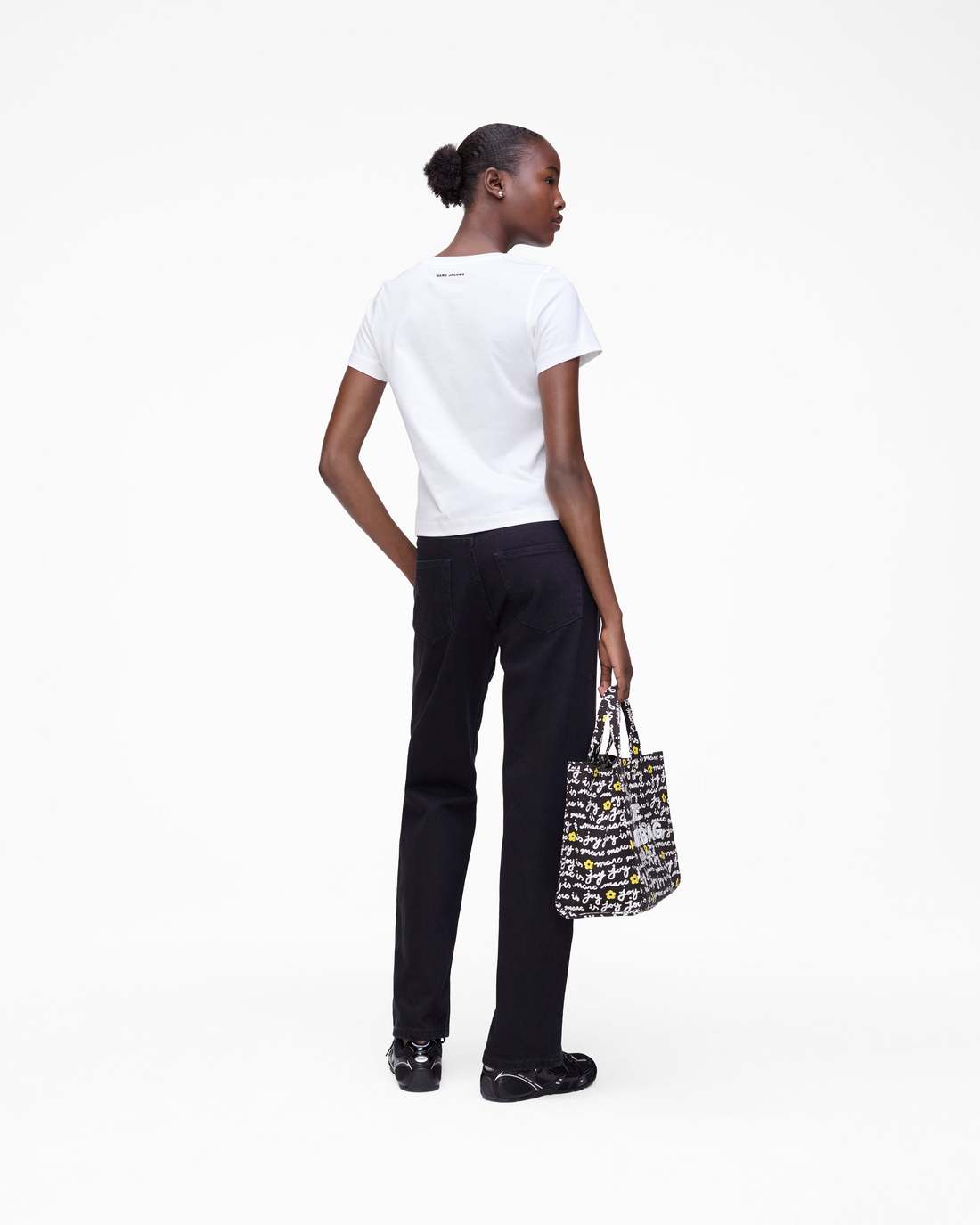 Marc Jacobs Discount - Trompe L'Oeil Eyelet Slim Tee White Multi