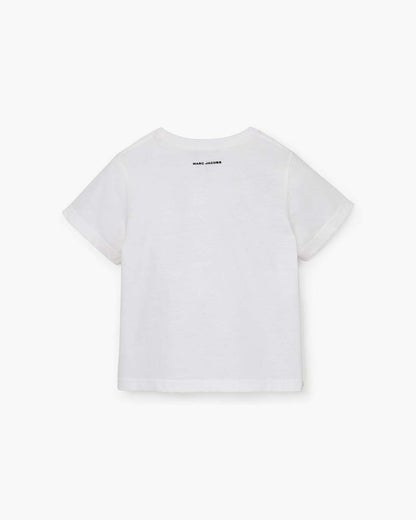 Marc Jacobs Discount - Trompe L'Oeil Eyelet Slim Tee White Multi