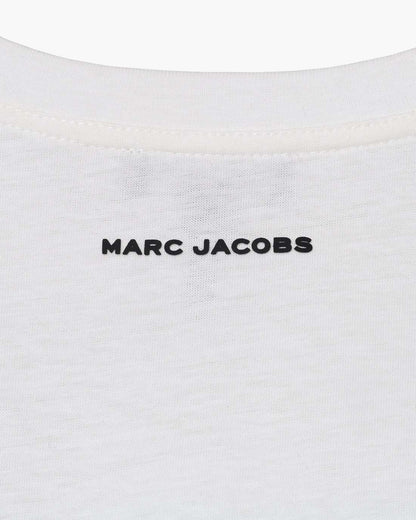 Marc Jacobs Discount - Trompe L'Oeil Eyelet Slim Tee White Multi