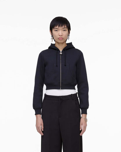 Marc Jacobs Popular - Charm Cropped Hoodie Black