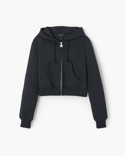 Marc Jacobs Popular - Charm Cropped Hoodie Black