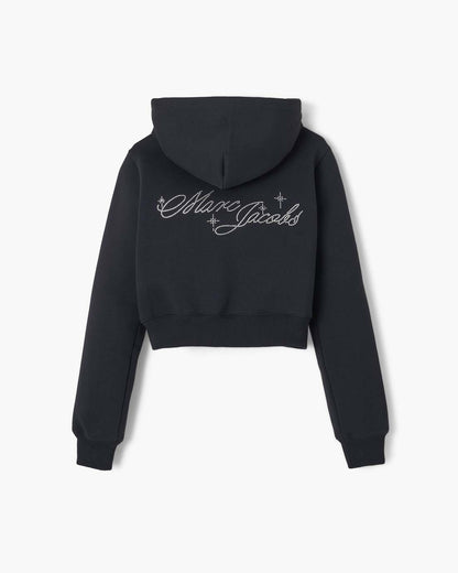 Marc Jacobs Popular - Charm Cropped Hoodie Black