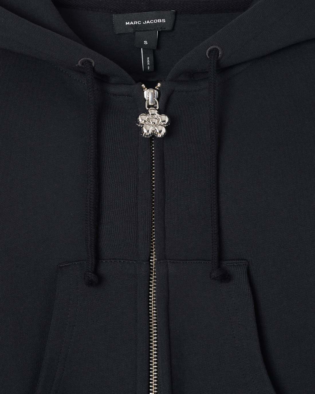 Marc Jacobs Popular - Charm Cropped Hoodie Black