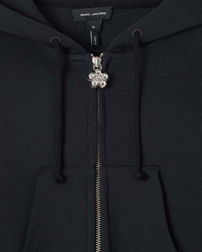 Marc Jacobs Popular - Charm Cropped Hoodie Black