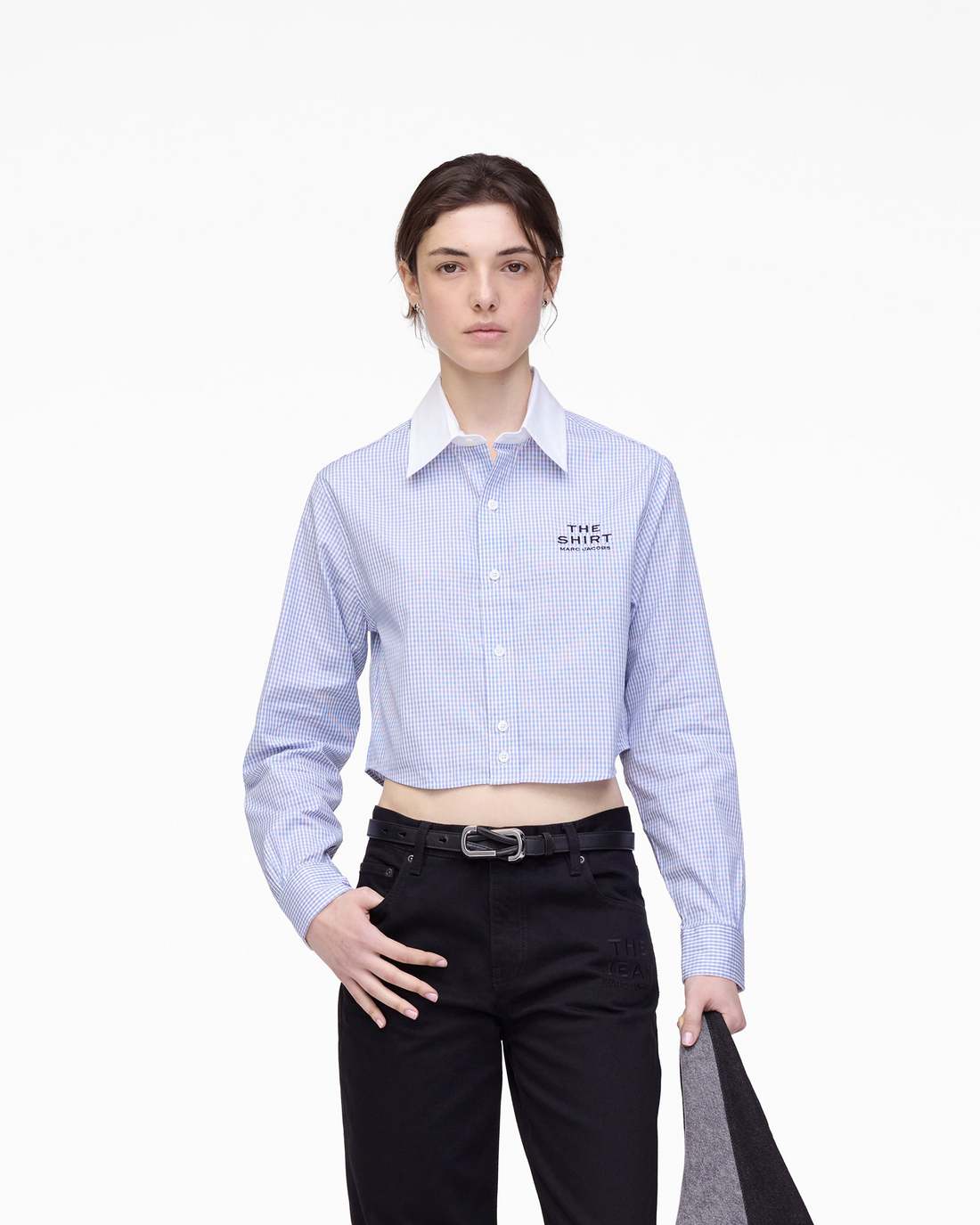 Marc Jacobs Best Seller - The Cropped Femme Shirt Blue Multi