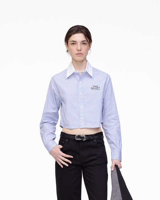Marc Jacobs Best Seller - The Cropped Femme Shirt Blue Multi